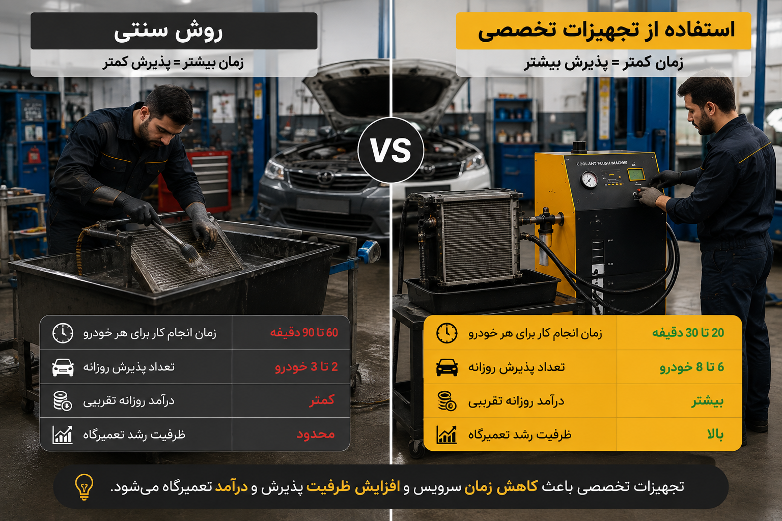 بهترین روشهای درآمدزایی از مکانیکی خودرو؛ راهنمای افزایش درآمد تعمیرگاه بهترین روشهای درآمدزایی از مکانیکی خودرو؛ راهنمای افزایش درآمد تعمیرگاه